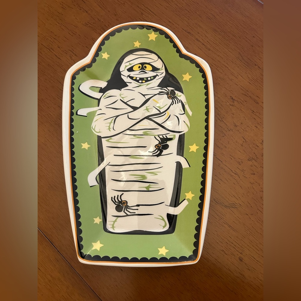 Pfaltzgraff Happy Halloween Mummy Platter